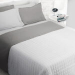 Il Completo Letto Bicolor No Stiro è realizzato in Puro Cotone 100%. Fresco e morbido e No Stiro. Prodotto in Tinta Unita Bicolor. Singolo: Sopra 160×290 – Sotto 90×200 / 30 cm – 1 Federa 50×80 cm