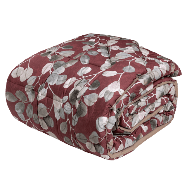 Ispirata alla filosofia giapponese del Wabi-Sabi, la collezione SABI SABI ne interpreta i principi per rendere omaggio alla spontaneità della natura e alle sue imperfezioni, alla bellezza dei piccoli gesti e alla capacità di accogliere ciò che viene. Il disegno stampato su percalle svela la spontaneità della natura e la sua commovente capacità di resistere al rigido clima invernale. La trapunta si esprime nell’iconico burgundy  Preziosa stampa digitale - Percalle di puro cotone Trapuntata a capo, è rifinita a mano con due angoli sagomati. Ovatta Talko® creata con micro fibre calandrate di bassa denaratura. La calandratura della superficie impedisce il peeling e rallenta la penetrazione dell'aria fredda dall'esterno creando condizioni di benessere ottimali. Misure: 2 Piazze: 270x270 cm Della stessa collezione disponibile il completo lenzuolo