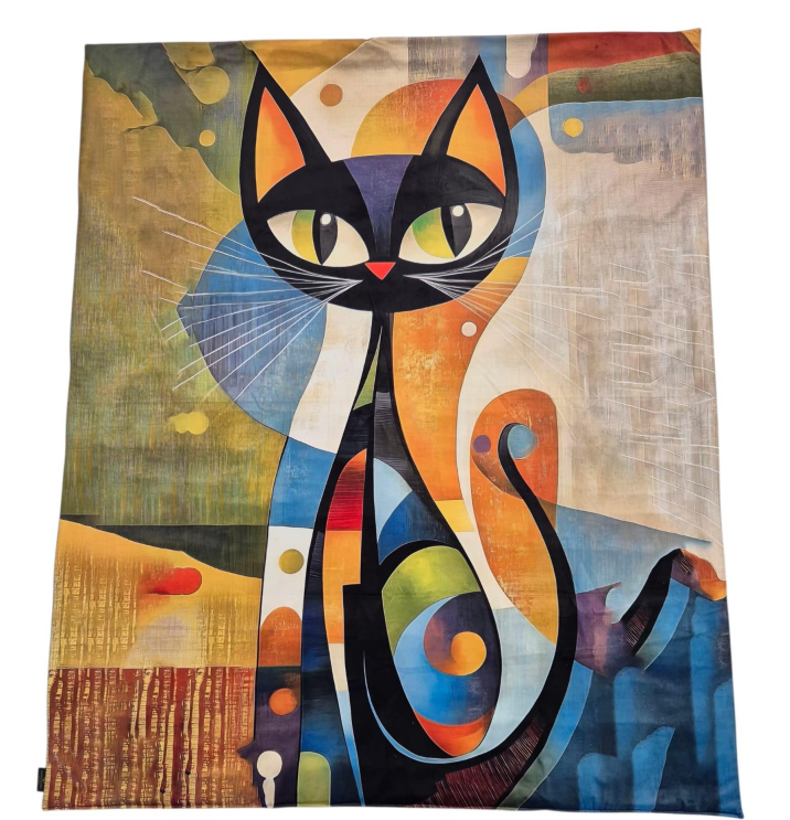 Plaid in velluto avvolgente e morbidissimo al tatto. il sotto in tinta unita composizione 100% poliestere misura 140x180