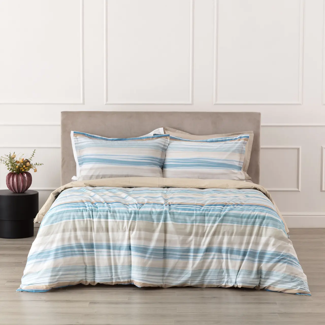 COMPLETO LENZUOLO COPRILETTO PERCALLE LUSHANA - immagine 2