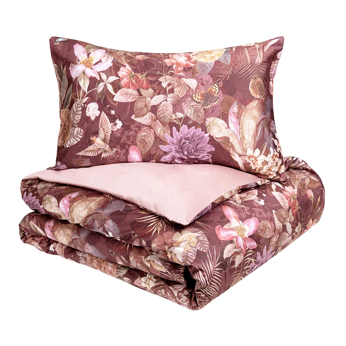Parure Copripiumino in Raso Di Cotone Fantasia Floreale - Protea - immagine 3