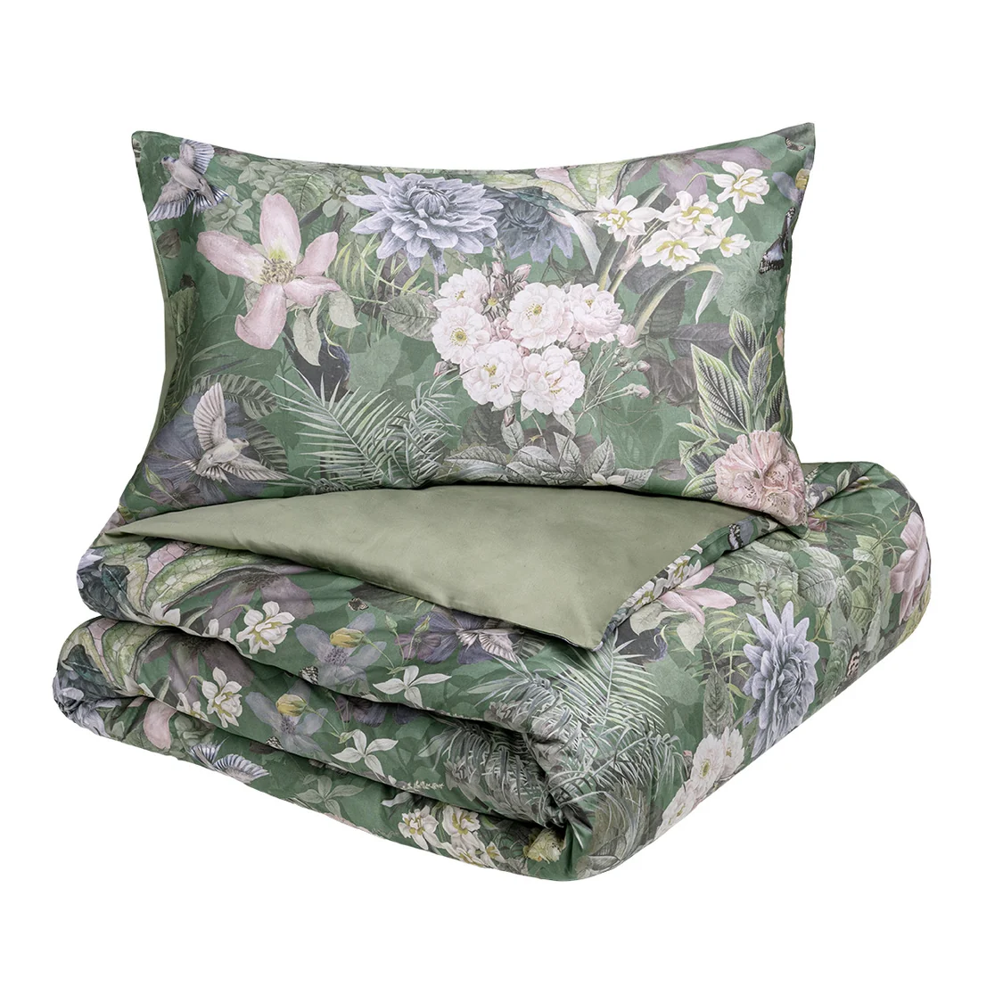 Parure Copripiumino in Raso Di Cotone Fantasia Floreale - Protea - immagine 4