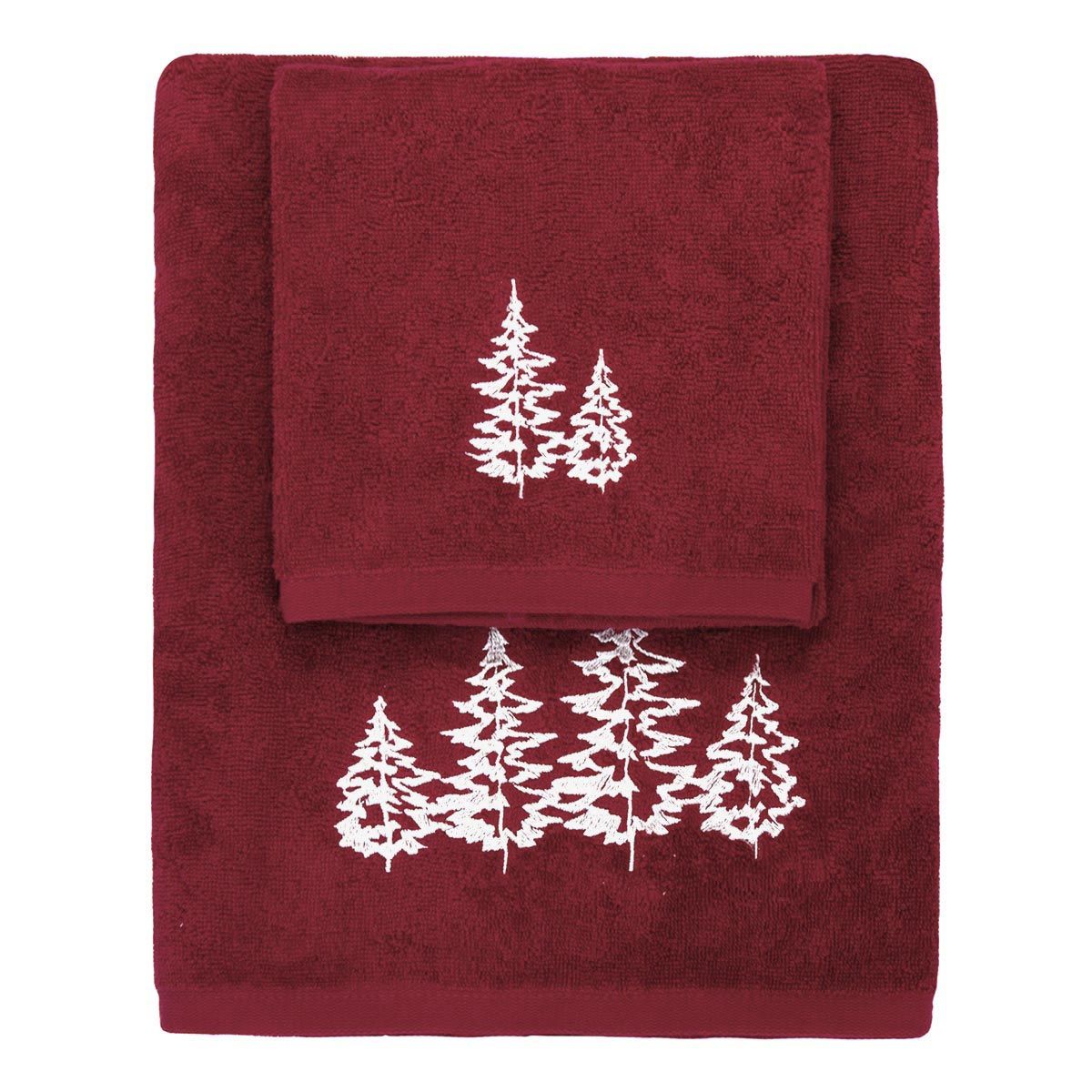 Set Asciugamani ricamati Alberi - immagine 3